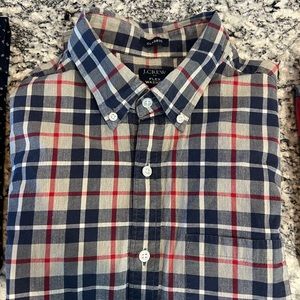 5 men medium shirts J.Crew and Eddie Bauer